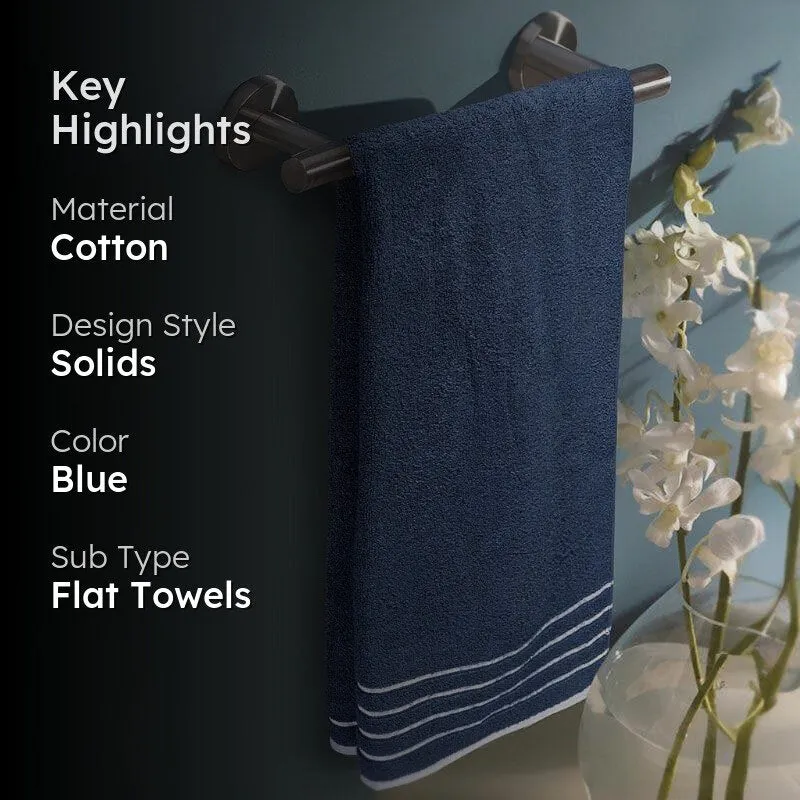 Hue Haven Bath Towel - Navy media 2