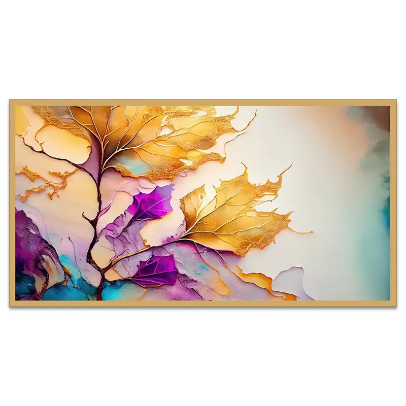 Abstract Autumn Canvas Wall Painting media 3