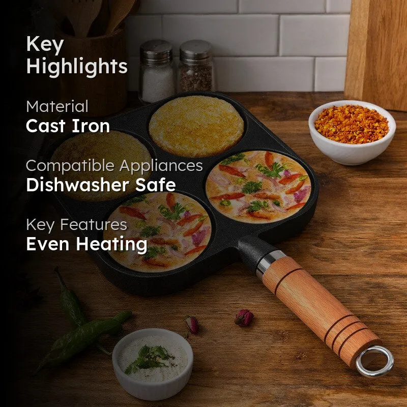 Solara Brewora Square Cast Iron Appan Pan - 2