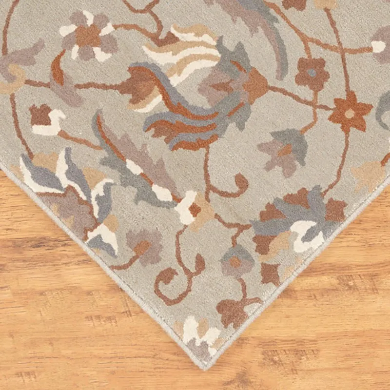 Sedna Hand Tufted Ethnic Wool & Nylon Carpet - Grey media 6