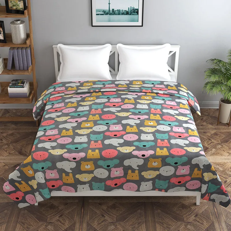 Paws & Faces Kids' Cotton Duvet Cover - 210 TC media 3