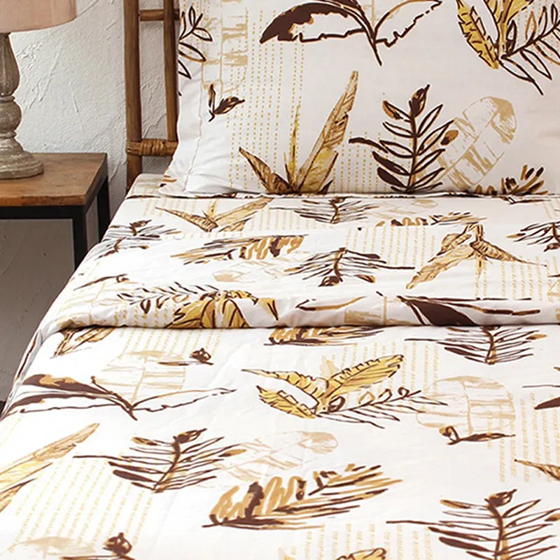 Autumn Florals Cotton Duvet Cover - Brown media 4