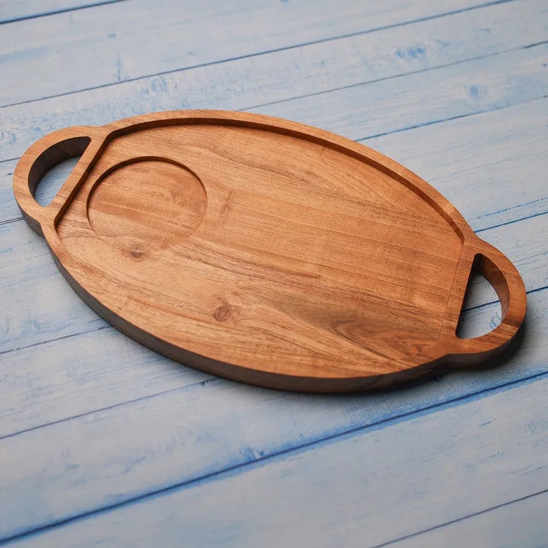 Nature Nest Sharing (Wood,Ceramic) Platter - Two Piece Set media 7