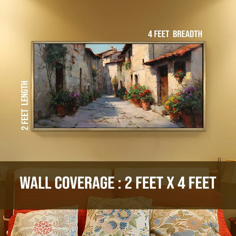 Literary Luster Canvas Wall Painting With Frame media 9