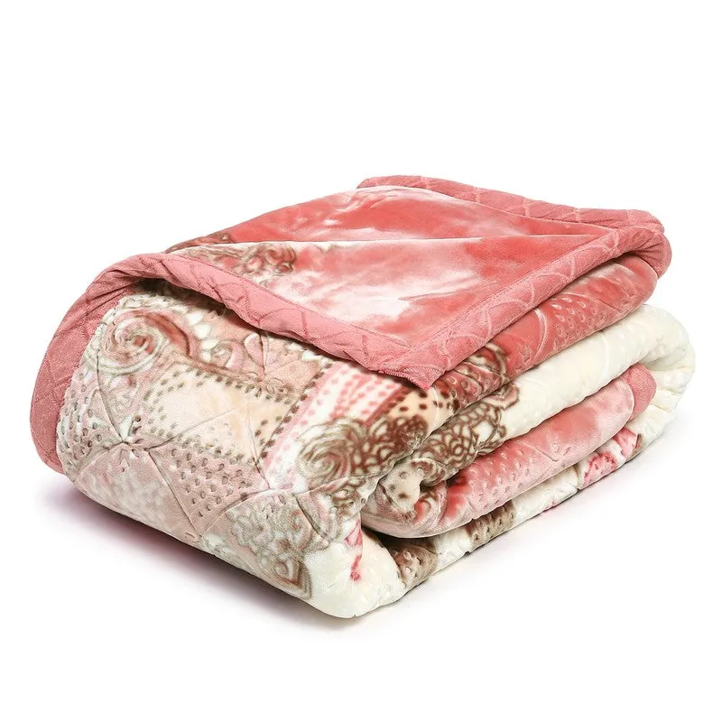 Monte Carlo Blush Blossom Blanket (Peach) - 1000 GSM media 6
