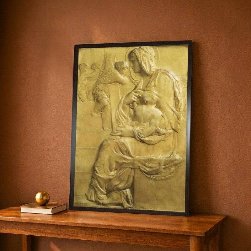 Madonna of Stairs Canvas Wall Painting - 12 x 18 Inches