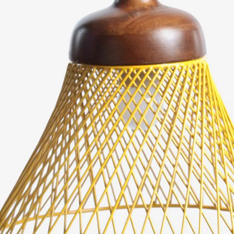 Orange Tree Netta Mango Wood Ceiling Lamp media 3