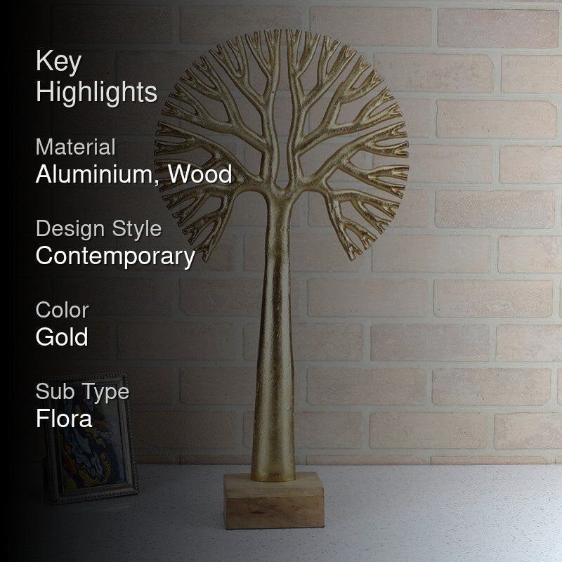 Masai Agna Tree Showpiece - Gold media 2