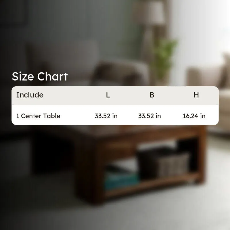 Crixon Sheesham Wooden Center Table - Brown media 10