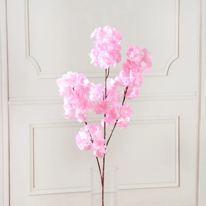 Blossira Cherry Blossom Fabric Arificial Flower - Light Pink media 4