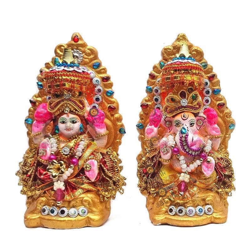 Divine Lakshmi Ganapati Idol Set media 3