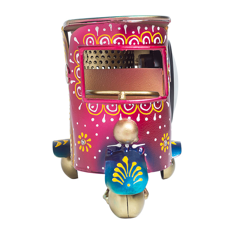 Rickshaw Stationery Holder Cum Clock media 5