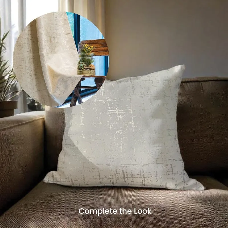 Urban Space Modern Textured White Polyester Cushion Covers - Set Of Two media 5