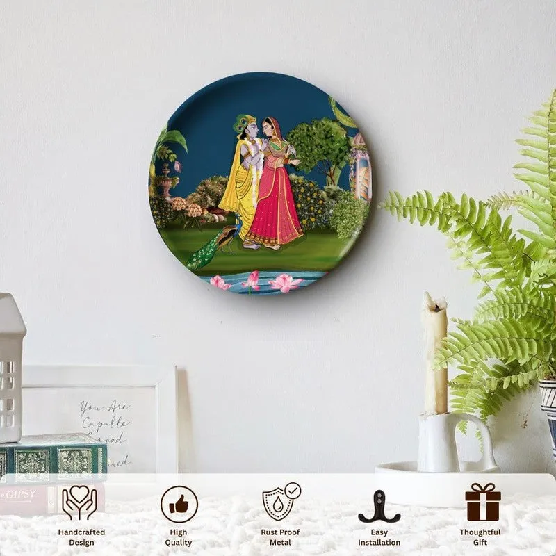 Radha (Krishna Decorative Plate) - Two Piece Set media 3