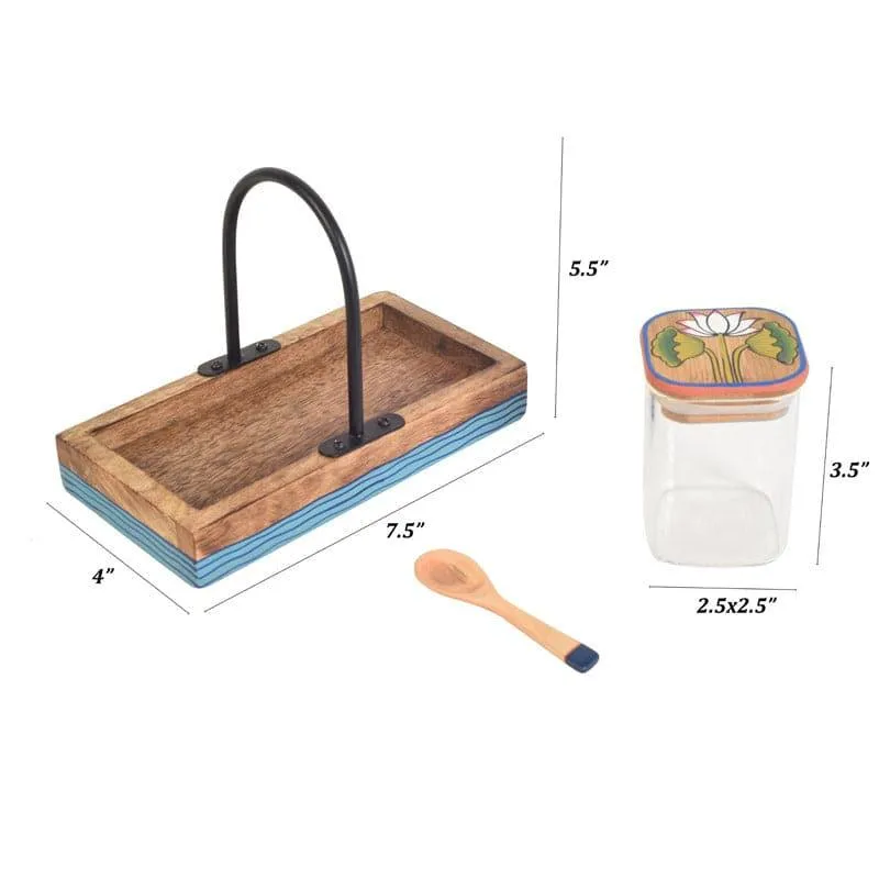 Kamal Storage Jar With Tray (160 ml) - Set Of Two media 5