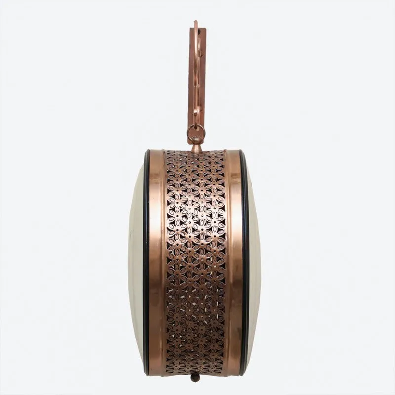 Platform Precision Double - Sided Vintage Wall Clock - Copper media 5