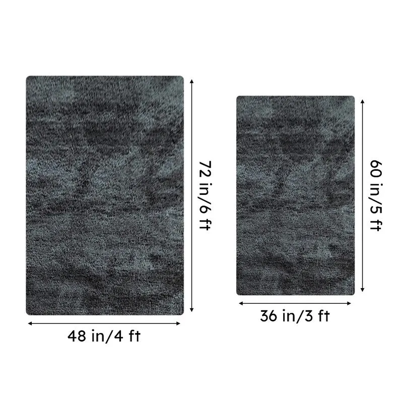 Nuo Luxe Micro Fiber Area Rug - Charcoal media 8