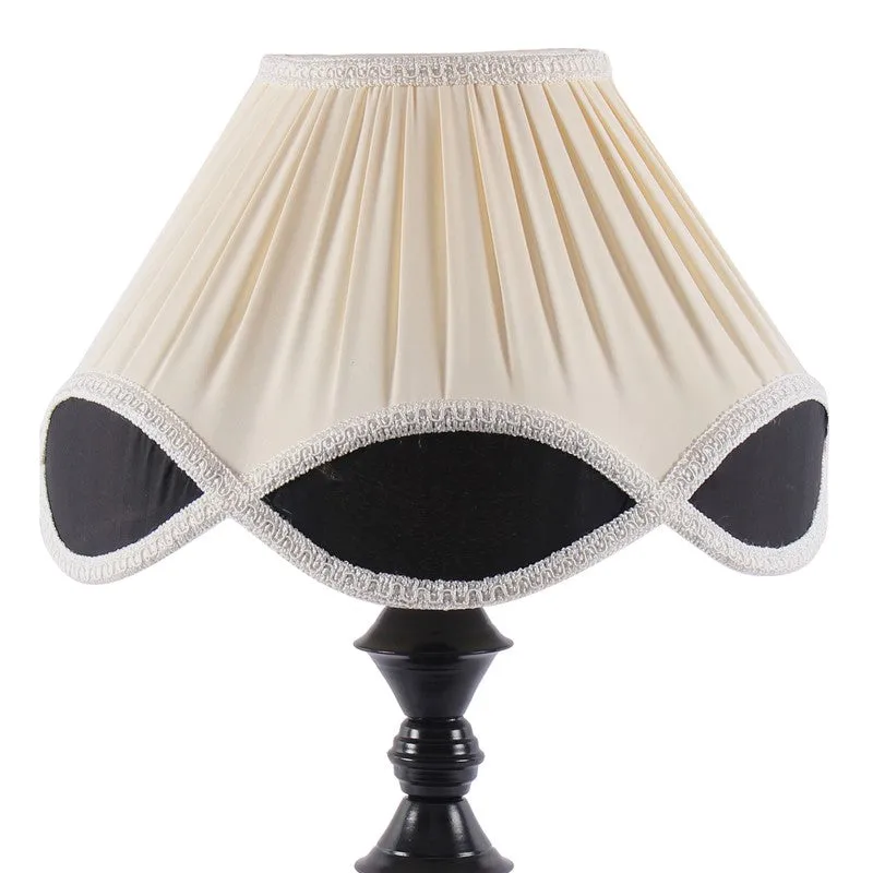 Flarexen Cotton Table Lamp With Iron Base - Ivory media 7