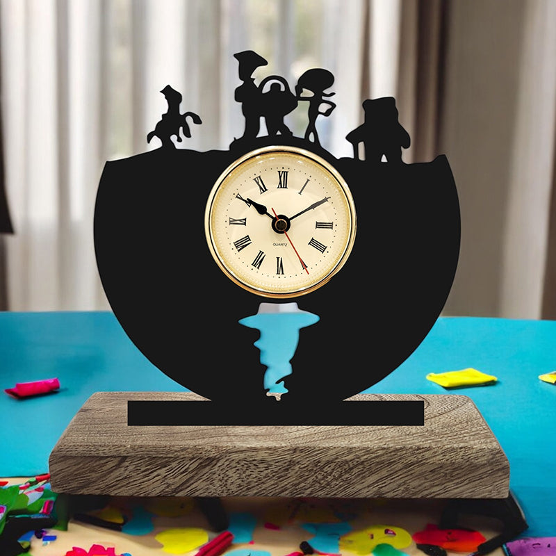 Toy Story Noir Analog Table Clock