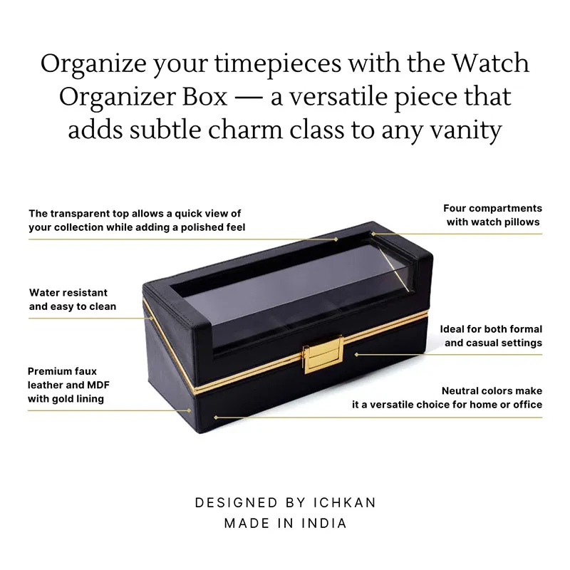 Ceastra Faux Leather Storage Box - Black media 5