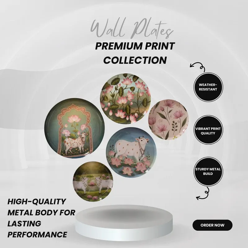 Kamdhenu Grace Wall Plates - Set of Five media 7
