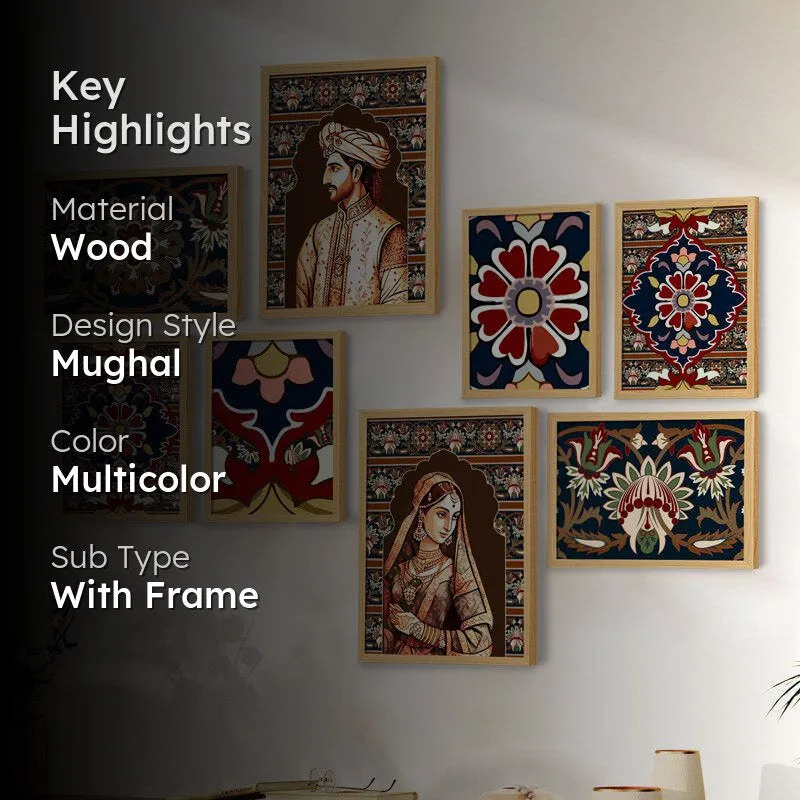 Jahapana Mughal Wall Art - Set Of Eight media 2