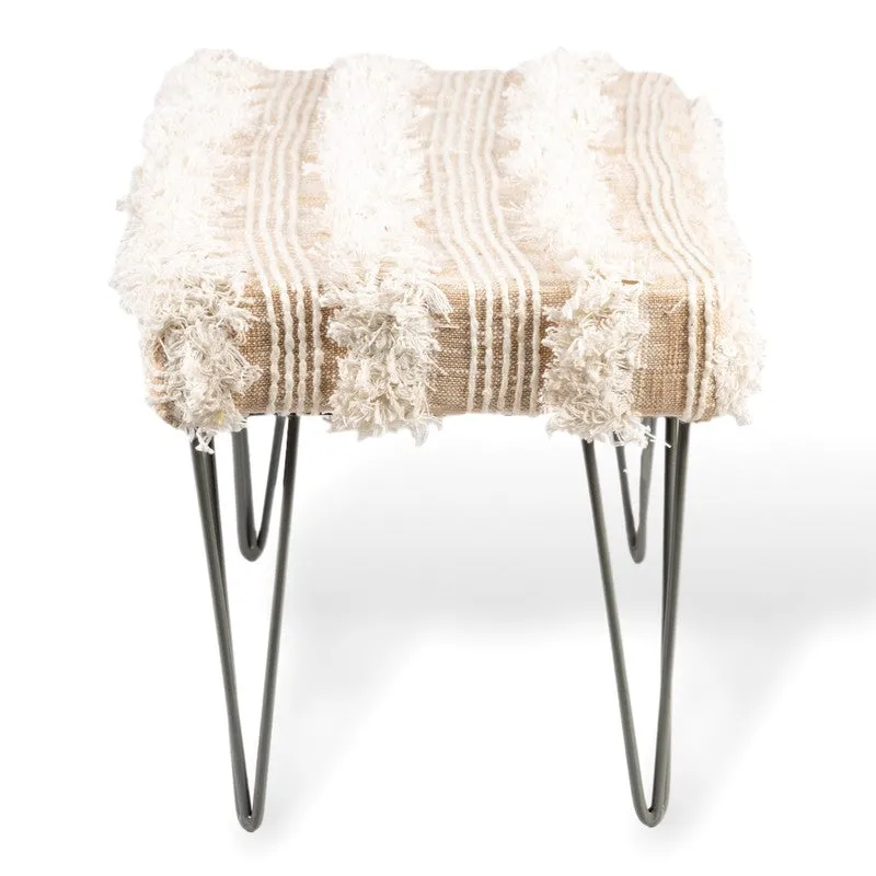 Eryx Sheesham Wooden Bench - Beige media 4