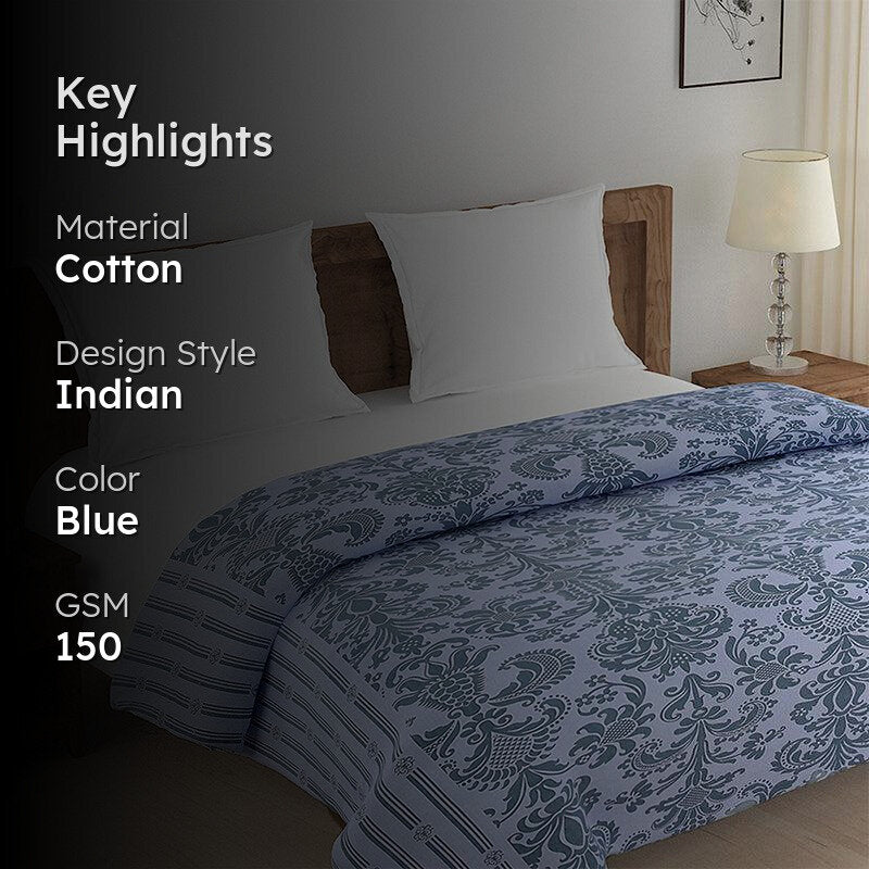 Swayam Oliver Floral Cotton Comforter - 150 GSM media 2