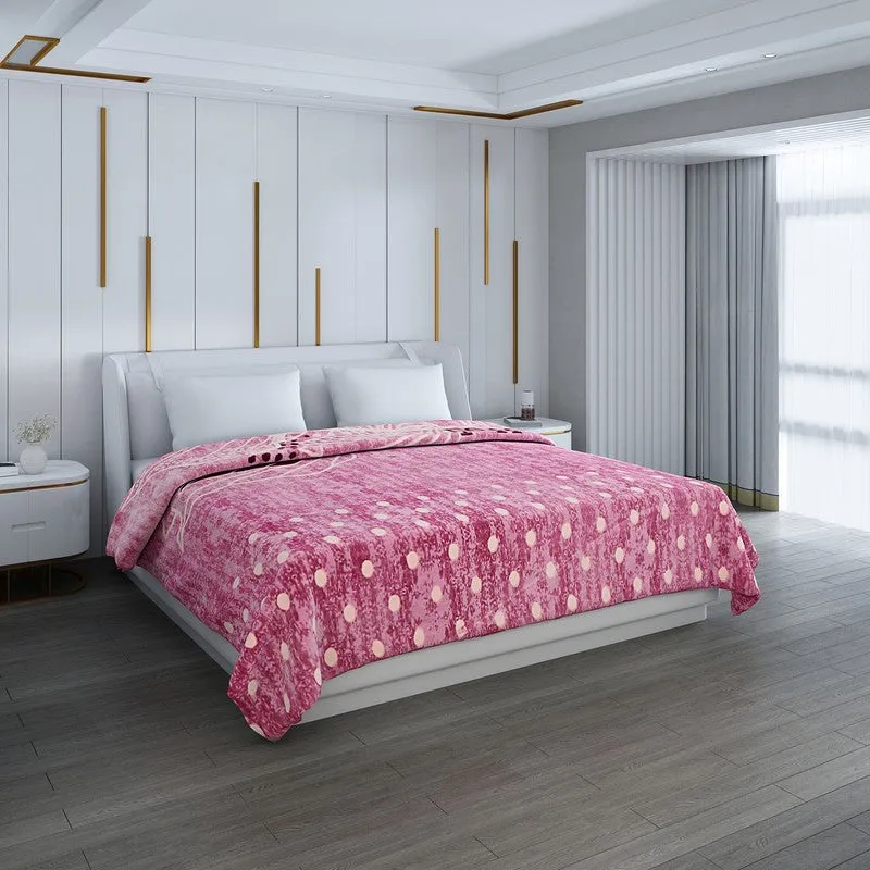 Monte Carlo Blush Flowers Blanket (Pink)- 1000 GSM media 1