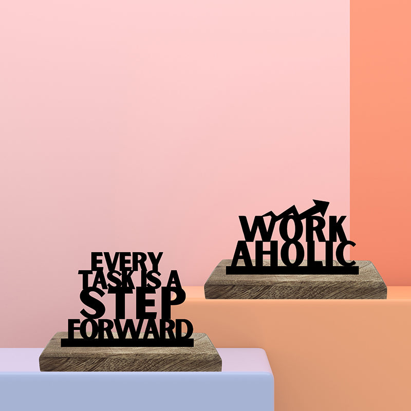 Workaholic Showpiece - Set Of Two