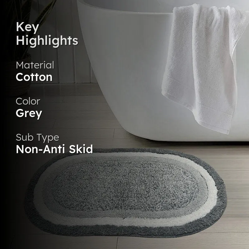 Trenza Cotton Bath Mat - Grey media 2