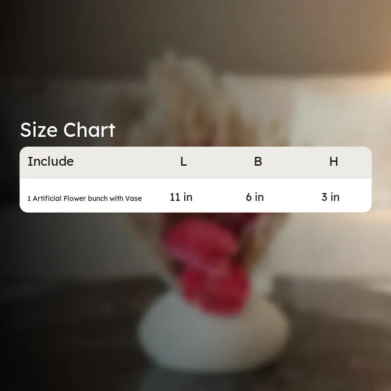 BloomBoo Artificial Flower with Vase - Pink media 11