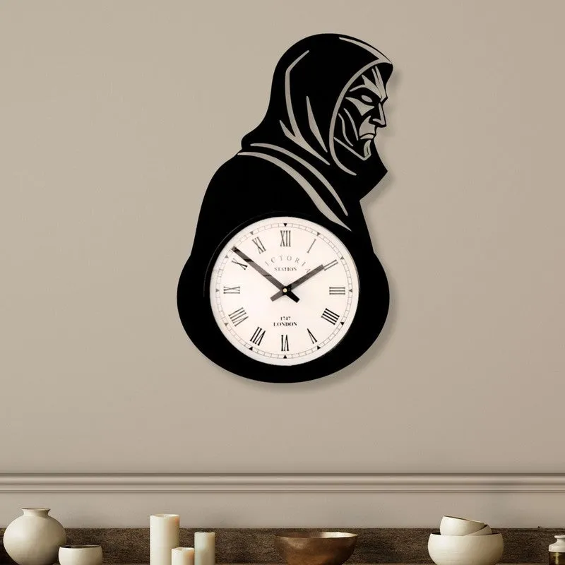 Valor Steel Analog Wall Clock - Black media 1