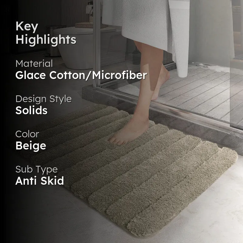 Toronto Touch Microfiber Bath Mat - Taupe media 2