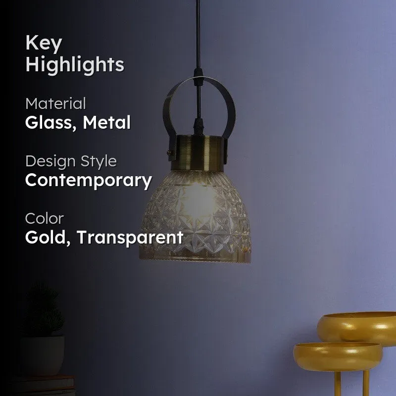 Aurora Faceted Glass Ceiling Lamp media 2