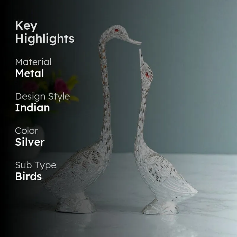 Swan Souls Showpiece (Silver) - Set Of Two media 2