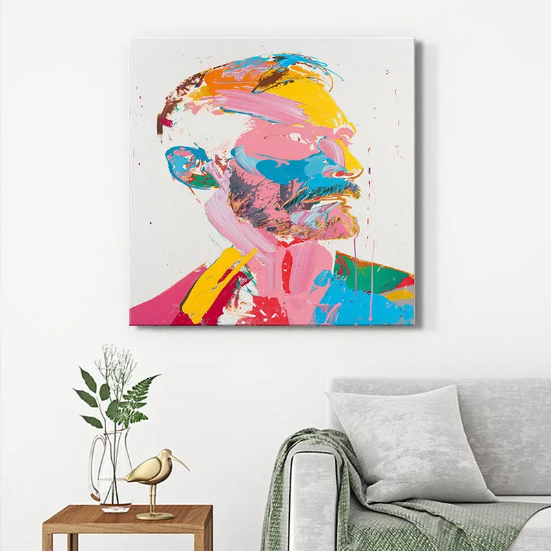 Vibrant Pop Man Wall Painting media 1