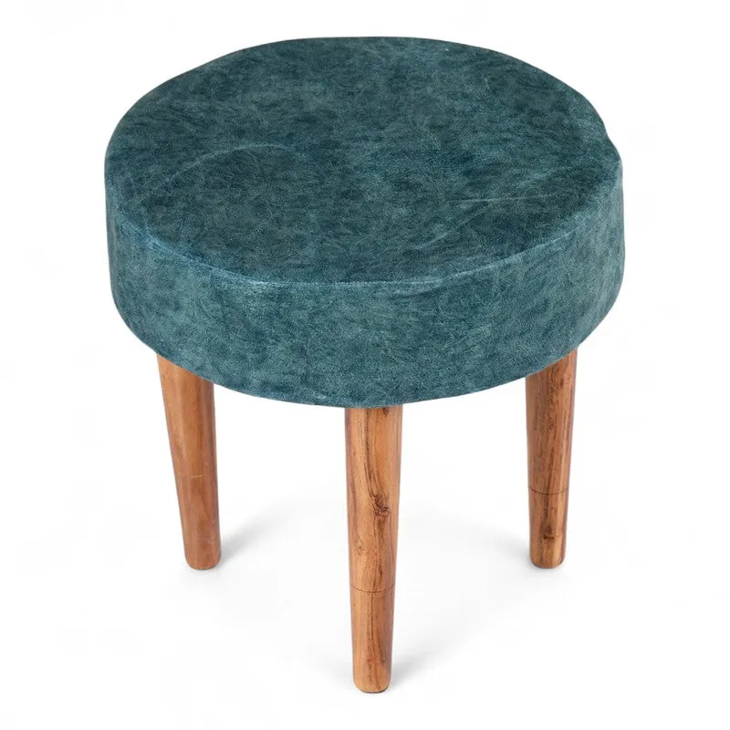 Ovrox Sheesham Wooden Bench - Blue media 3