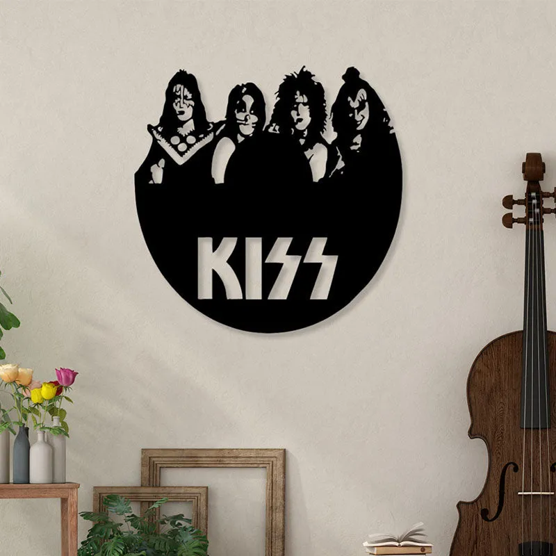 Kiss Black Iron Wall Accent media 1