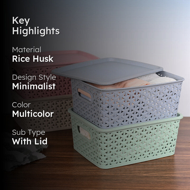 Earth Cache Storage Box With Lid - Set Of Four media 2
