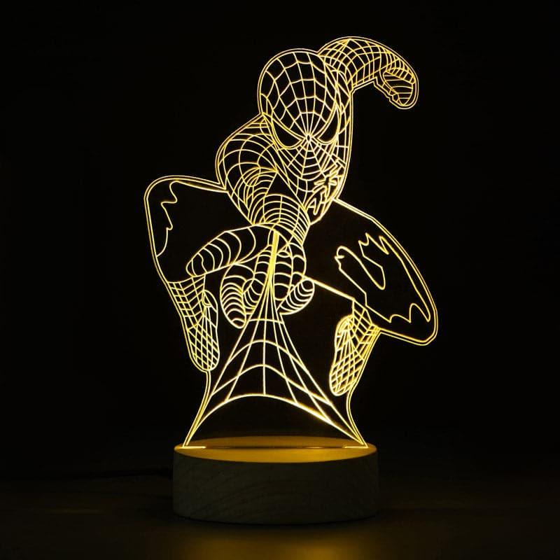 Spiderman Luminance LED Acrylic Table Lamp - Brown media 3
