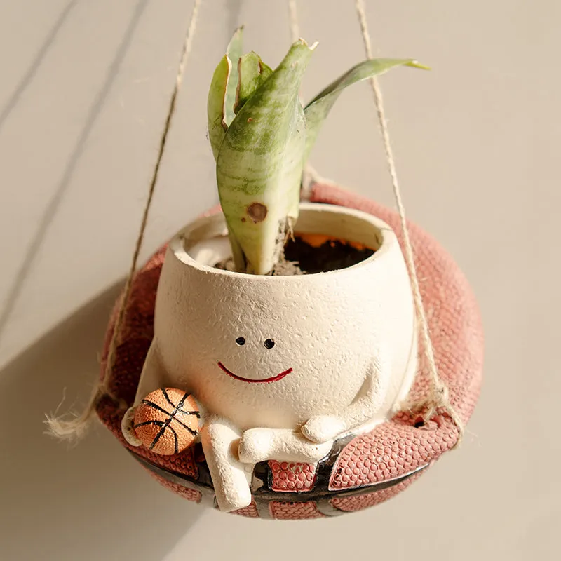 Basketball Player Resin Planter media 1