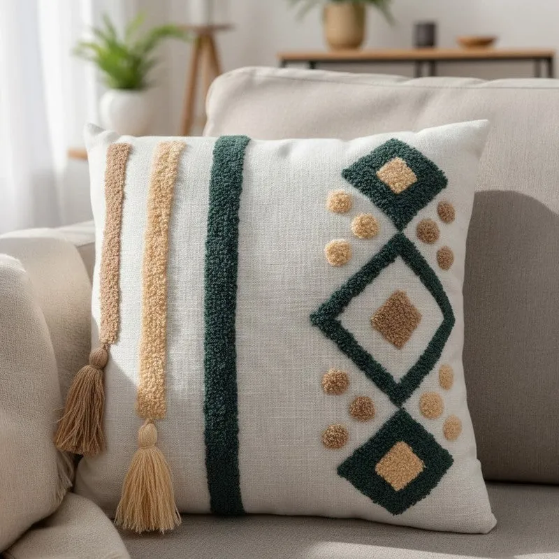 Petra Cotton Tufted Cushion Cover media 3
