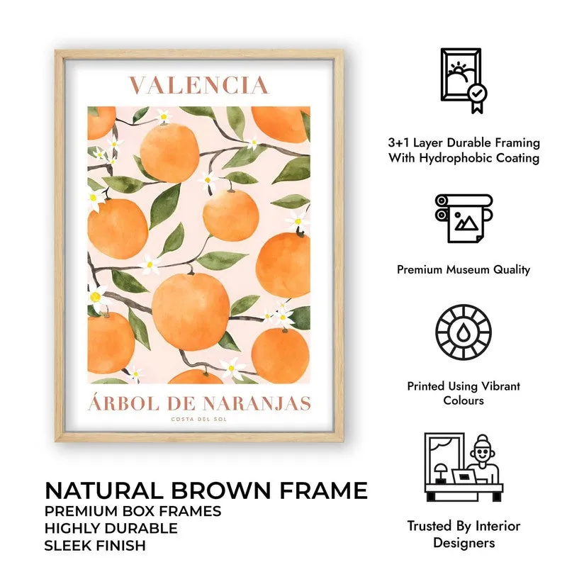 Citrus Serenade Archival Canvas Wall Art - Brown media 11