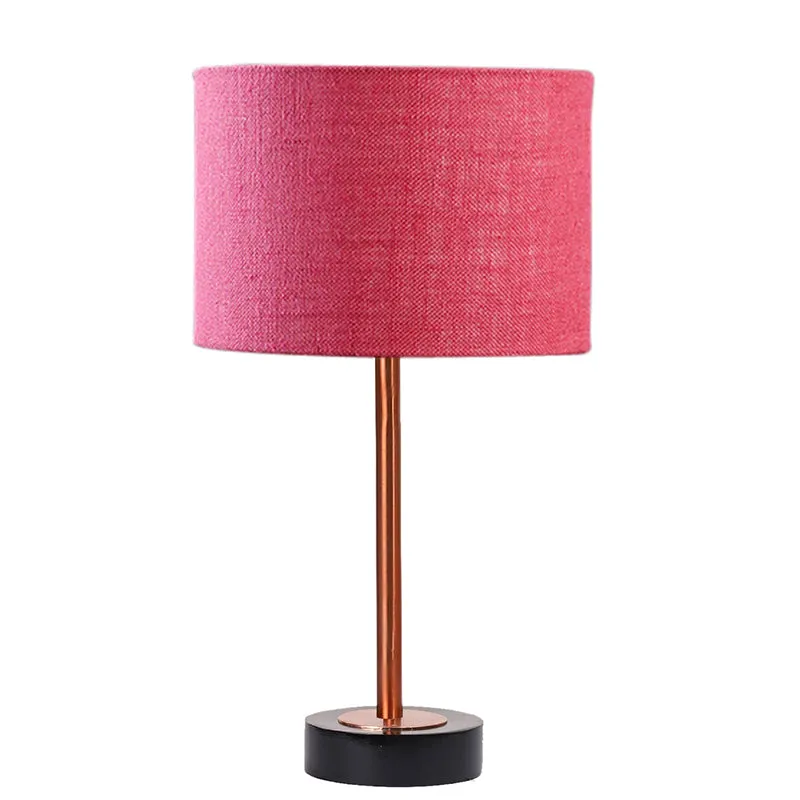 Sienna I Rodin Wooden Table Lamp - Pink,Copper,Black media 4