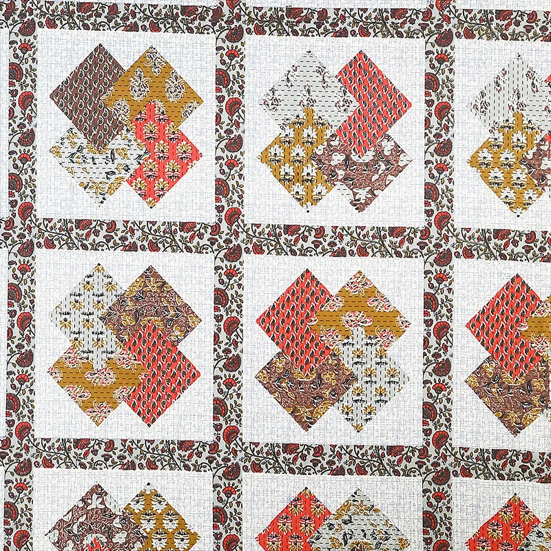 Serein Cotton Bedsheet (Red) - 160 TC media 3