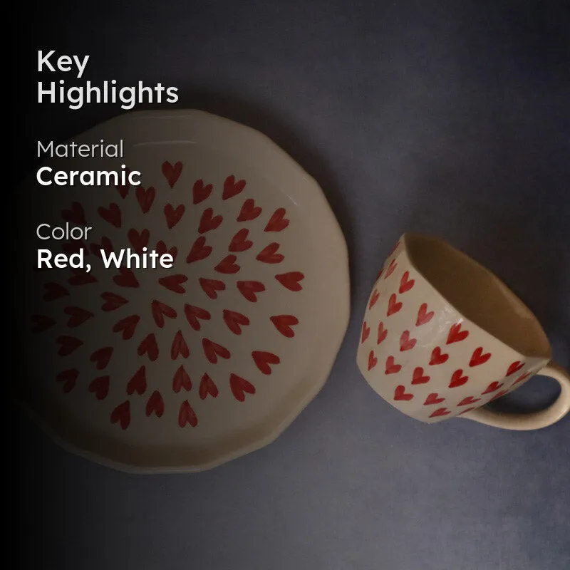 Heart Pulse Cup & Snack Plate - Two Piece Set media 2