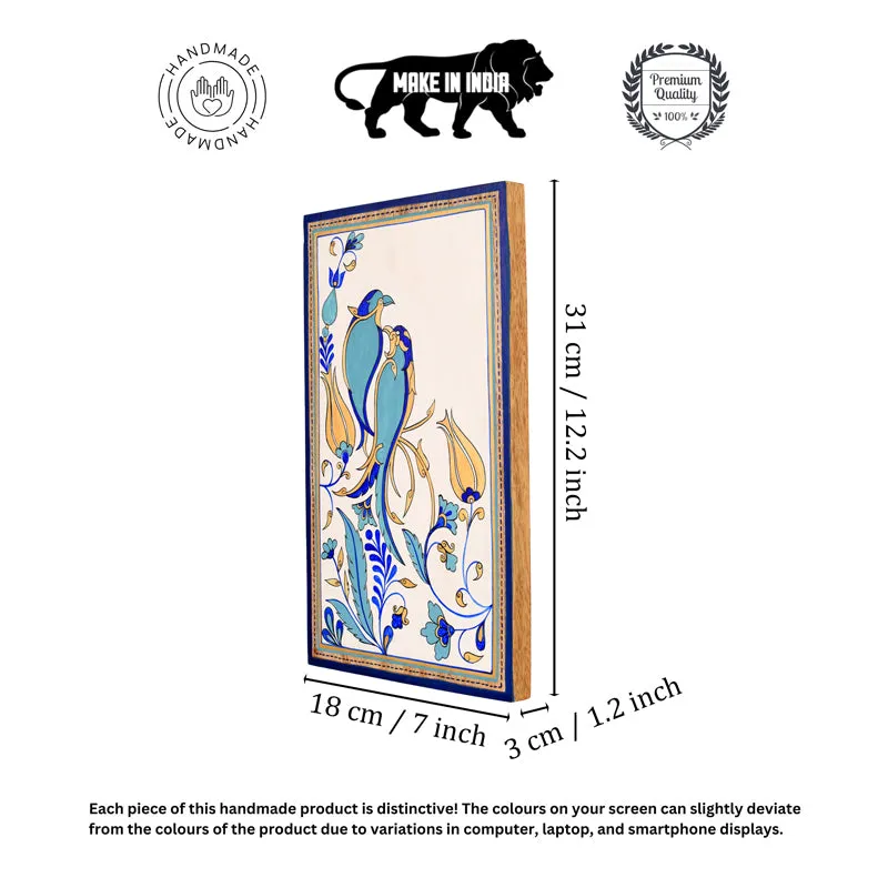 Blue Birdies Wall Art With Frame media 6