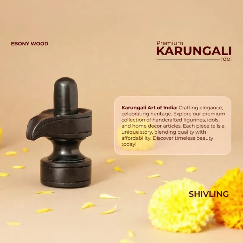 Shivling Ebony Wood Idol media 8