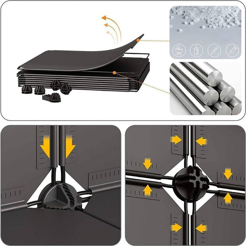 SlimWay Grey Plastic & Metal Shoe Racks media 4